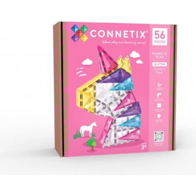 Connetix Jednorožec se třpytkami 56 ks – Zboží Dáma