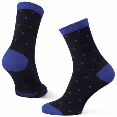 Warg ponožky Happy Merino M Mini Dots černá/modrá