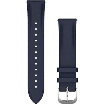 Garmin Quick Release Bands 20 mm, Navy Italian Leather, stříbrná přezka 010-12924-20 – Zbozi.Blesk.cz
