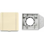 Zásuvkový komplet SQUARE (9x9 cm) - Mandlová vysavačová zásuvka včetně stěnové základny s nepřilnavým povrchem. Určeno pro centrální vysavače. – Hledejceny.cz