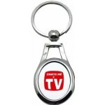 Přívěsek na klíče ovál Znáte mě z TV – Sleviste.cz