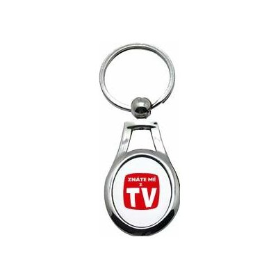 Přívěsek na klíče ovál Znáte mě z TV – Sleviste.cz