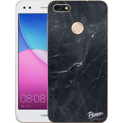 Pouzdro Picasee silikonové Huawei P9 Lite Mini - Black marble čiré