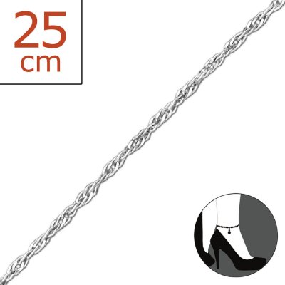 Olivie Řetízek na nohu stříbrný 0013 – Zboží Mobilmania