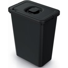 Systema Basic s víkem a držákem recyklovaný černý 10l