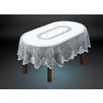MyBestHome Žakárový ubrus Cveta oválný šedá 160x120 cm – Zboží Dáma