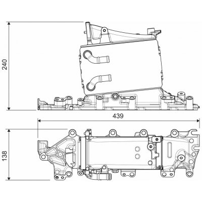 Chladič turba VALEO 822935 | Zboží Auto