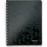 Leitz Wow Kroužkový blok černý linkovaný A5 – Sleviste.cz