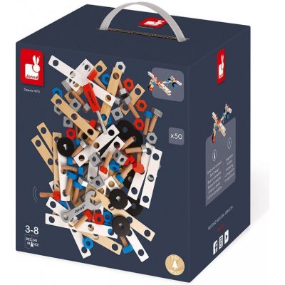 Janod BricoKids dětské nářadí a šrouby 50 ks – Zboží Dáma