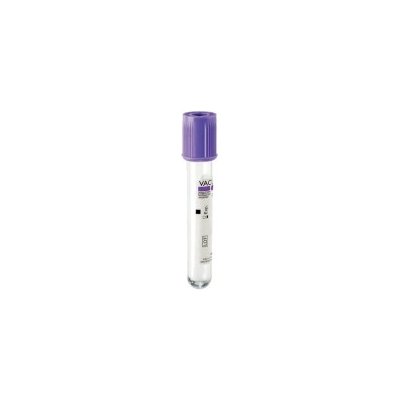 VACUTEST K2EDTA 2 ml, 75 × 13, fialová