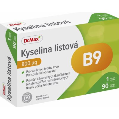Dr.Max Kyselina listová 800µg 90 tablet – Zboží Mobilmania