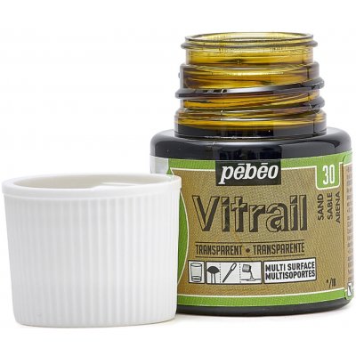 Pébéo Nevypalovací barva na sklo Vitrail 45 ml 30 Sand – Zboží Dáma