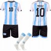 Fotbalový dres ShopJK Messi Argentina dětský fotbalový dres s podkolenkami komplet