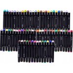 KIK KX5308_1 Oboustranné lihové fixy v pouzdře 48 ks – Zboží Živě