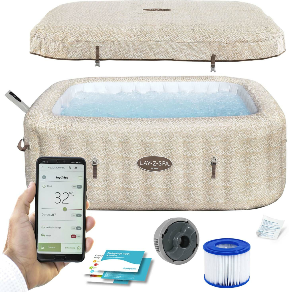 Bestway Lay-Z-Spa Rome EnergySense Smart AirJet 6001M