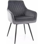 Textilomanie Marlo velvet šedá – Zboží Dáma