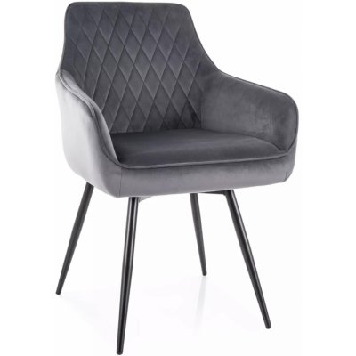 Textilomanie Marlo velvet šedá – Zboží Dáma