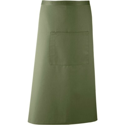 Premier Zástěra Colours PR 158 do pasu dlouhá COT39015855099-olive Olivová – Hledejceny.cz