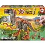 Educa 3D puzzle dinosaurus Velociraptor 64 ks – Zbozi.Blesk.cz