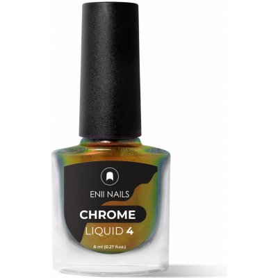 ENII NAILS Chrome Liquid 4 Tekutý chromový prášek zlato zelená aurora 8 ml – Hledejceny.cz