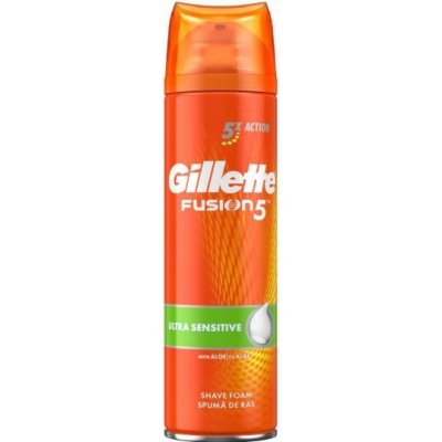 Gillette Fusion 5 Ultra Sensitive pěna na holení 250 ml – Zbozi.Blesk.cz