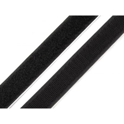 Suchý zip háček + plyš samolepicí, šíře 20 mm černý, návin 25m – Hledejceny.cz