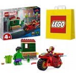 LEGO® Marvel 76287 Iron Man s motorkou a Hulk – Zboží Živě