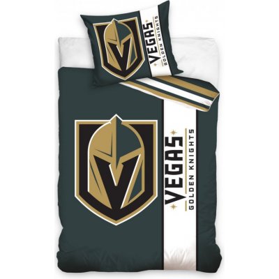 TipTrade povlečení NHL Vegas Golden Knights bílé bavlna perkál 140x200 70x90 – Zboží Mobilmania