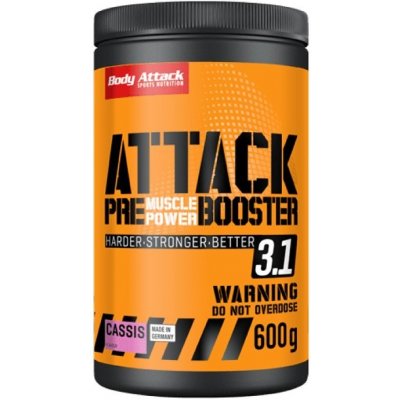 Body Attack Pre-Workout Booster 3.1 600 g – Zboží Mobilmania