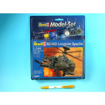 Revell vrtulníku 64046 AH64D Longbow Apache Set včetně 1:144