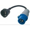 CEE Adaptér samec na Schuko samici - 3 pólový 901208