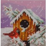 Předloha vyšívací Budka zima 15x15cm – Zboží Mobilmania