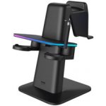 Kiwi Design QC03 RGB vertikální stojan Meta s oficiální značkou Meta Quest 3, Quest 2, Quest PRO černý – Zboží Živě