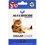 MAX BIOCIDE Antiparazitní obojek pro kočky 42 cm – Zboží Mobilmania