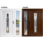 Soft Hana Inox Sklo Nisip Zlatý dub/bílá 130 x 200 cm – Sleviste.cz