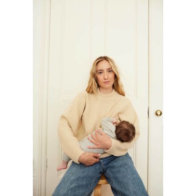 Tajinebanane kojicí svetr béžový – Zboží Dáma