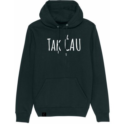 černá mikina s kapucí Tak čau – Zboží Dáma