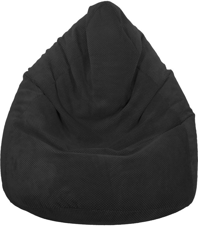 Toffel Sedací vak MAXI COMFORT Plyš 125x95 cm Vzor: černá