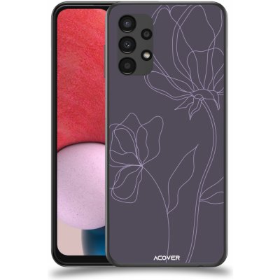 Pouzdro ACOVER Samsung Galaxy A13 4G A135 s motivem Line Flower II – Zboží Mobilmania