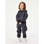 Unuo Batolecí softshellová kombinéza s fleecem Mini Černá Květiny – Zboží Mobilmania