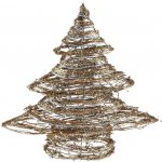 MFP Paper 8885931 stromeček ratan zlatý vánoční 30cm R3835 – Hledejceny.cz