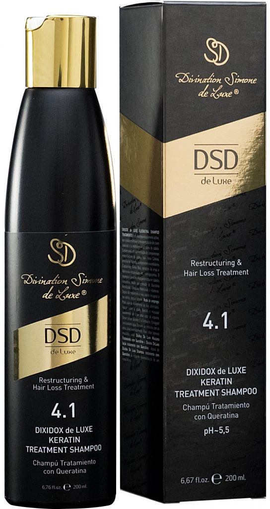 DSD Dixidox Deluxe Keratin Treatment Shampoo Č. 4.1 200 ml od 750 Kč -  Heureka.cz