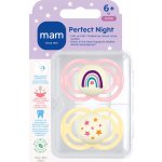 Mam dudlík Perfect night růžová/žlutá 2 ks – Zboží Mobilmania