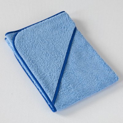 Veba LOTA osuška s kapucí modrá s tmavě modrou lemovkou 75x75 cm – Hledejceny.cz