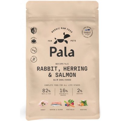 Raw krmivo pro psy Pala - #4 KRÁLÍK, SLEĎ A LOSOS množství: 400 g