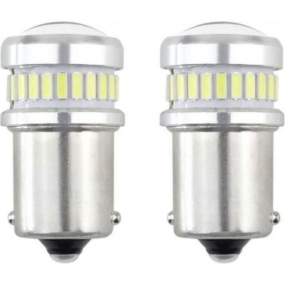CANBUS 3014 LED žárovky 24 x SMD + 3030 6 x SMD 1156 (R5W, R10W) P21 Bílá, 12 V / 24 V. – Hledejceny.cz