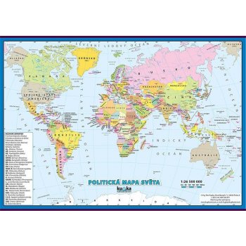 nakladatelství Kupka Politická mapa světa XXL (140x100 cm)