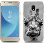 Pouzdro mmCase Gelové Samsung Galaxy J3 2017 - černobílá žirafa – Zboží Mobilmania