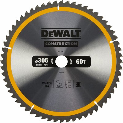 DeWALT DT1960 Pilový kotouč 305 x 30 mm na dřevo, 60 zubů – Zboží Dáma DeWALT DT1960 Pilový kotouč 305 x 30 mm na dřevo, 60 zubů – Zboží Dáma