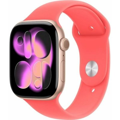 Apple Watch 46mm guavově růžový sportovní řemínek - S/M MHYH4ZM/A – Zboží Mobilmania